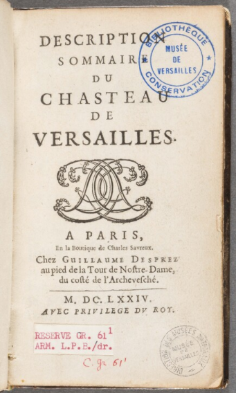 Société des Amis de Versailles - Photo de l'objet