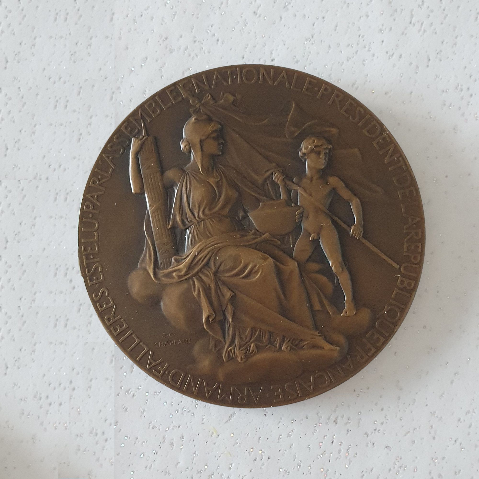 Médaille commémorative de l’élection en 1906 à Versailles d’Armand Fallières