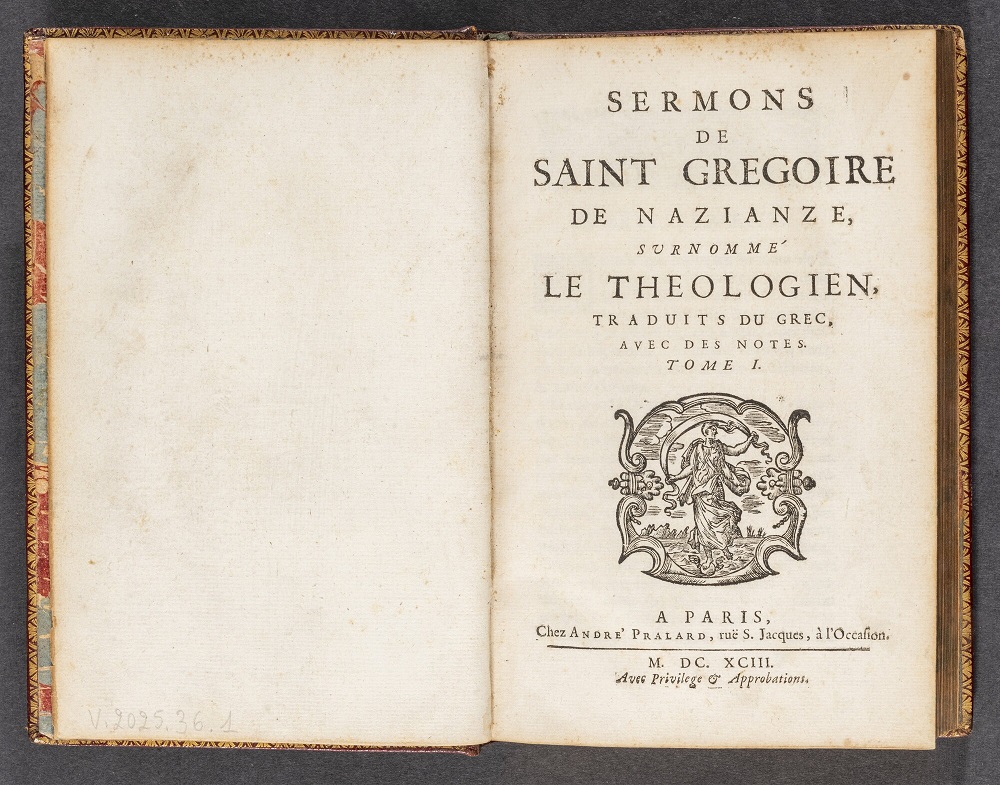 Livre aux armes de Madame Adélaïde - Nazianze