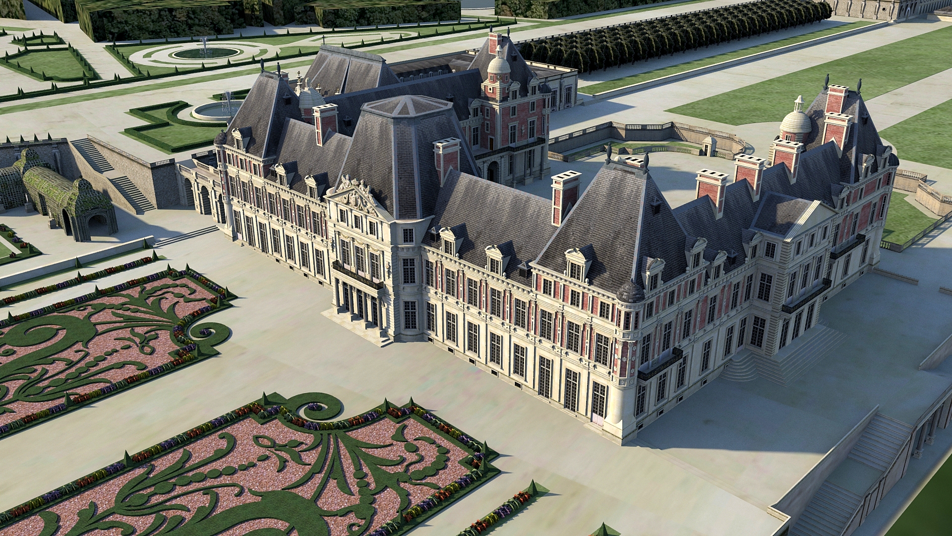 Les jardins du château de Meudon sous le règne de Louis XIV