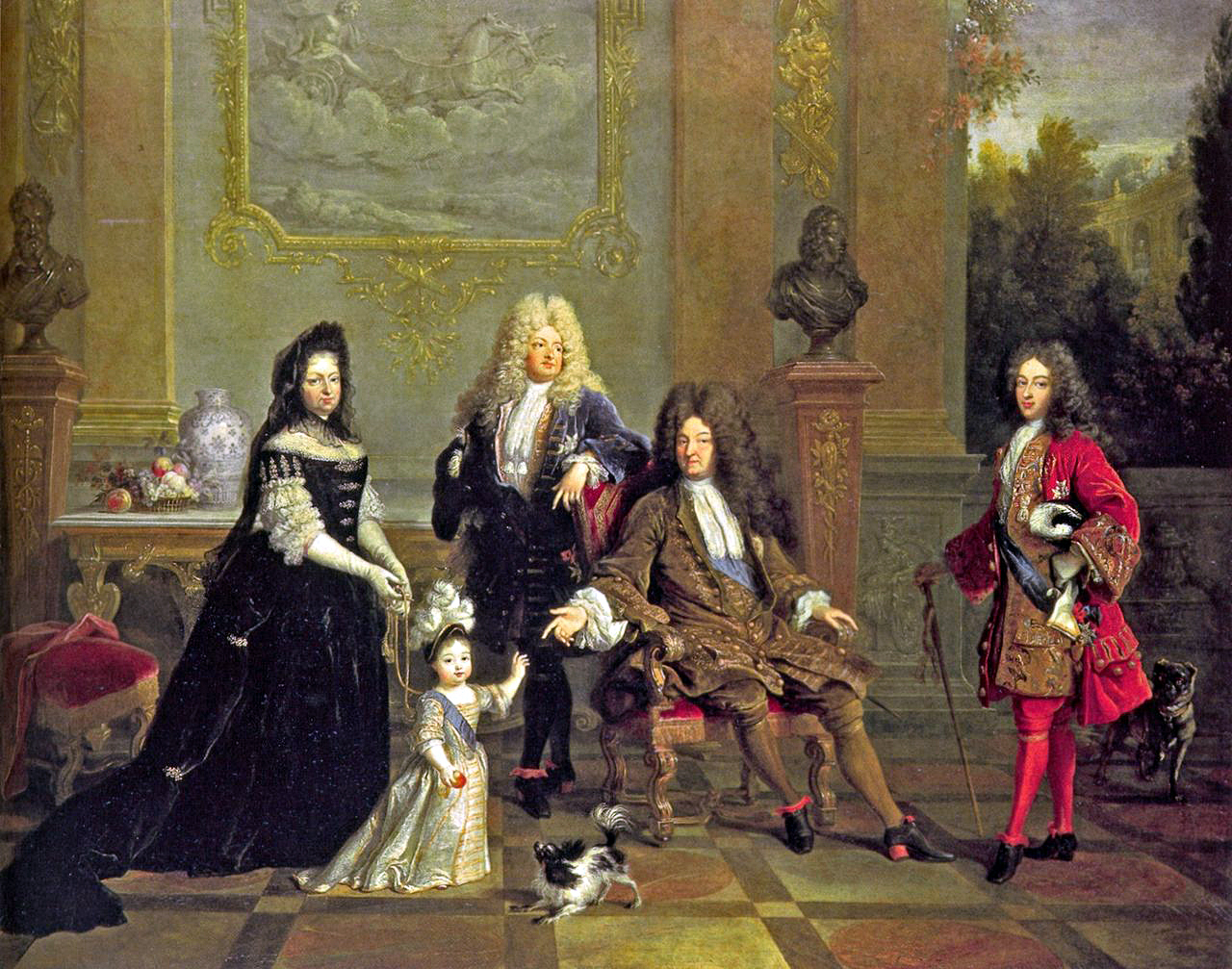 Les deux familles de Louis XIV, légitime et légitimée